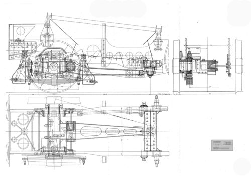 Schleppachse Baureihe 41 Modellbauzeichnung