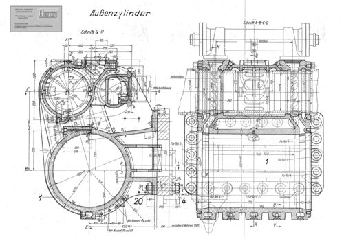 D.R.G. Güterzug-Tenderlok Baureihe 85 - Außenzylinder
