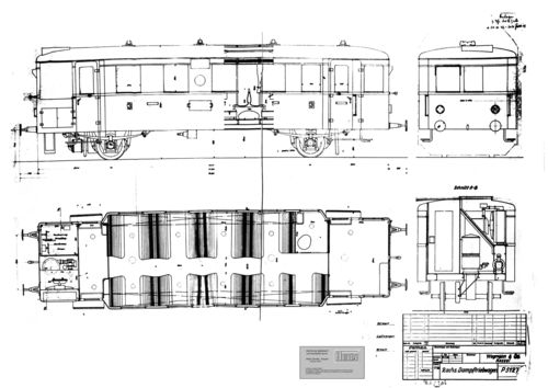 Wegmann Dampftriebwagen Entwurf P 5127