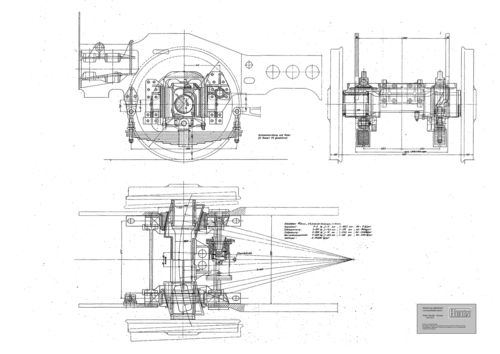 Schleppachse Baureihe 01.10 - Modellbauzeichnung