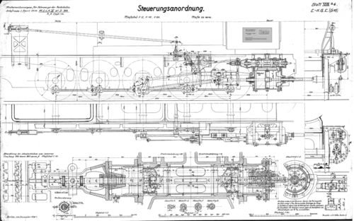 Steuerungsanordnung Güterzuglok preußische  G 10