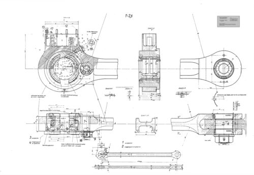 Kuppelstange Baureihe 24 Modellbauzeichnung