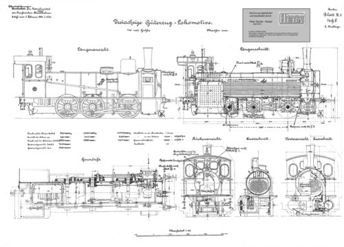 K.P.E.V. Güterzuglokomotive preuß. G 4.1 mit Innensteuerung