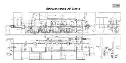 D.R.G. Tenderlokomotive Baureihe 81 Rahmenanordnung