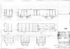 Vierachsiger offener Güterwagen DR Zeichnungsoriginal