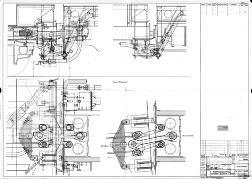 Kupplung Lok-Tender BR 44 Zusammenstellung